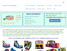 Tablet Screenshot of familytimeinflatables.com